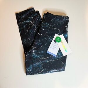 Marika Dark Blue 22” Marble Leggings